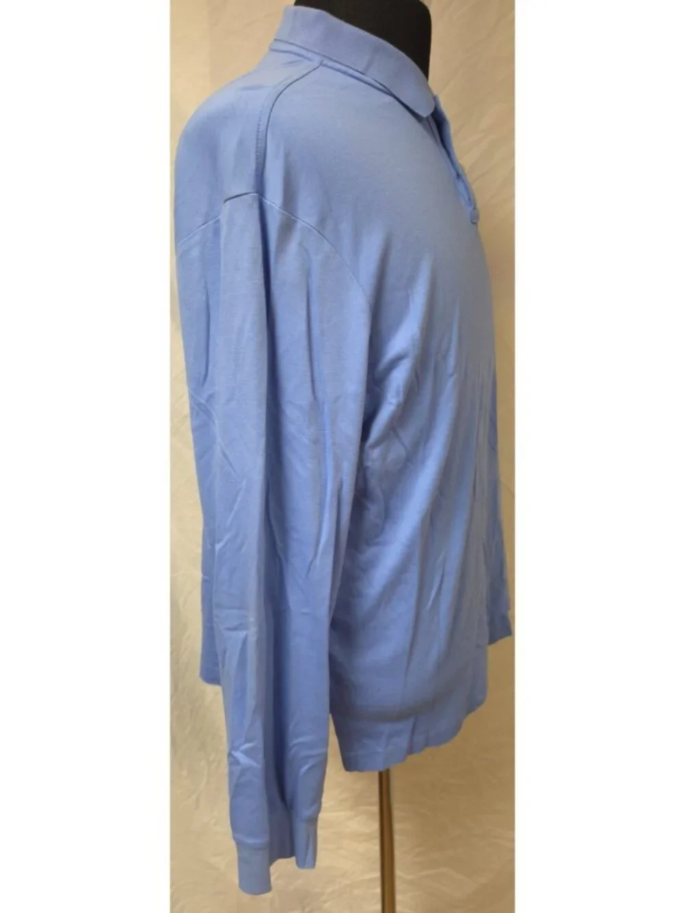Polo Ralph Lauren Mens Pima Soft Touch Polo Shirt XL Blue Long Sleeve Flesh Pony